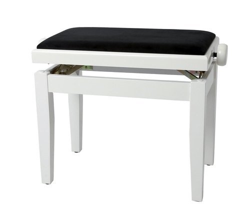 GEWA PIANO BENCH DELUXE WHITE HIGH GLOSS