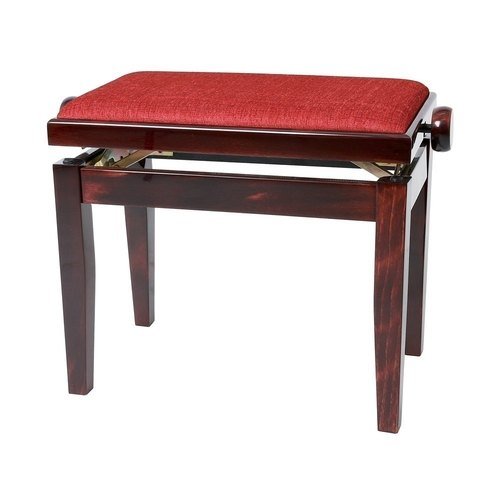 GEWA PIANO BENCH DELUXE MAHOGANY HIGHGLOSS